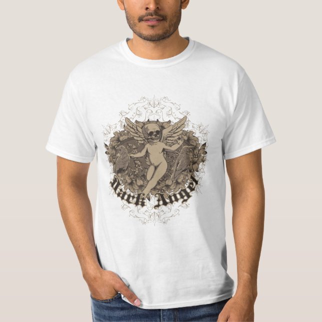 T-shirt ange séraphin sombre (Devant)