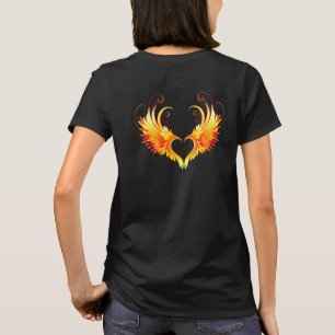 T-shirt Angel Fire Heart with Wings