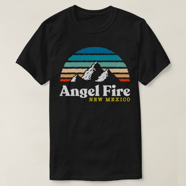 T-shirt Angel Fire Nouveau Mexique USA Station de ski 1980 (Design devant)