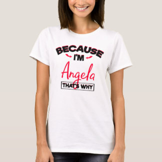 T-shirt Angela a appelé Gifts pour des femmes