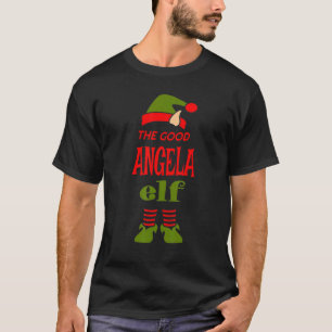 T-shirt ANGELA Elf Bon Noël Correspondant Pajama Party