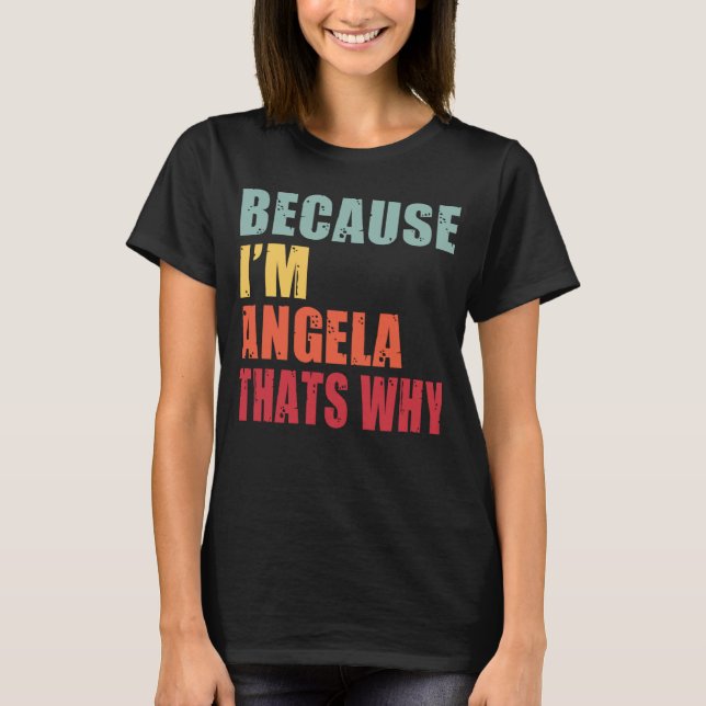 T-shirt Angela Je suis tout le monde parle d'Angela (Devant)