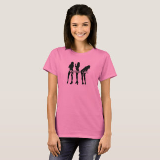 T-shirt Angélique officinale Gurl "logo Gurls" [noir et