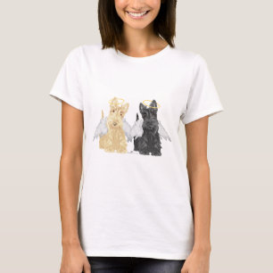 T-shirt Anges Scottish Terrier