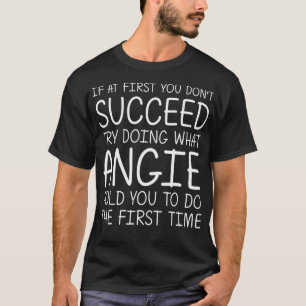T-shirt ANGIE Nom du cadeau Anniversaire Personnalisé Funn