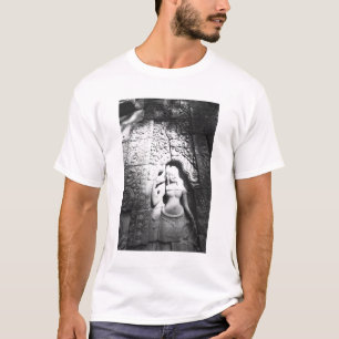 T-shirt Angkor Cambodge, sculpture Apsara du Bayon