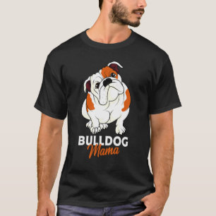 T-shirt Anglais Bulldog Bully Chien Maman Femme