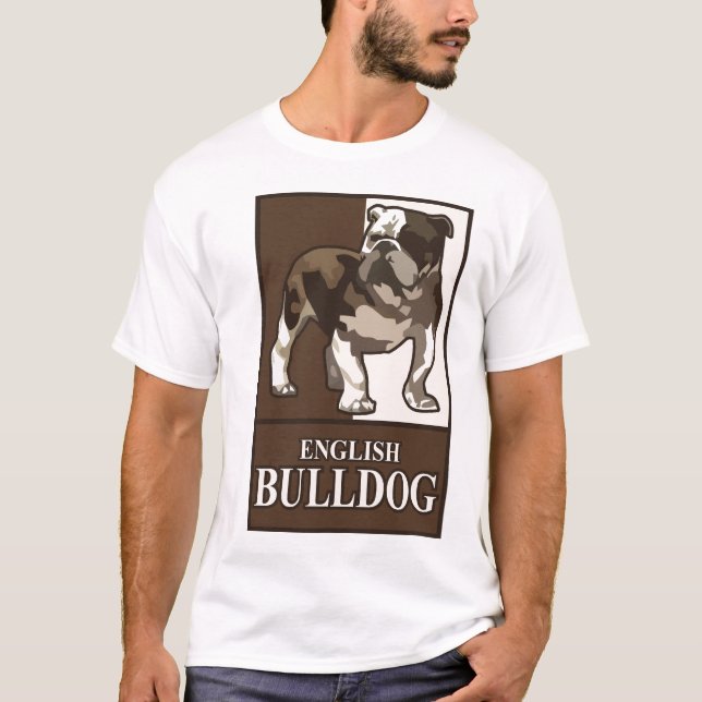 T-shirt anglais de bouledogue (Devant)