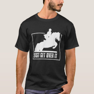 T-shirt Anglais équitation Hunter Jumper Girl Horse équita