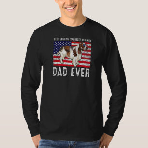 T-shirt Anglais Springer espagnol père américain Drapeau c