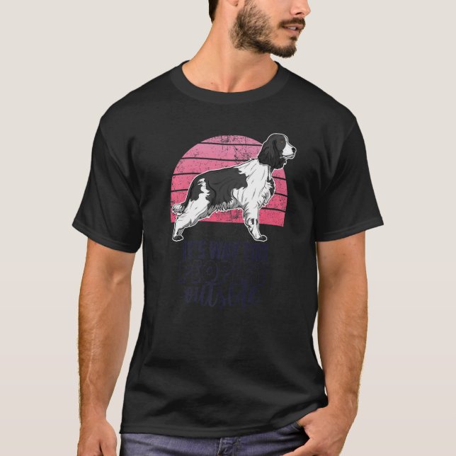 T-shirt Anglais Springer Spaniel Chien race 58 (Devant)