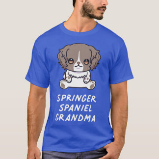 T-shirt Anglais Springer Spaniel Grandma Kawaii Amoureux d