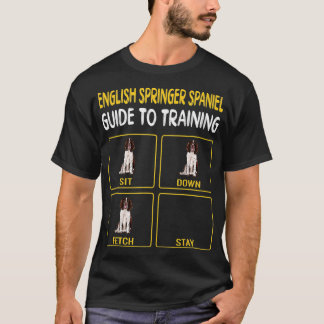 T-shirt Anglais Springer Spaniel Guide D'Entraînement Chie