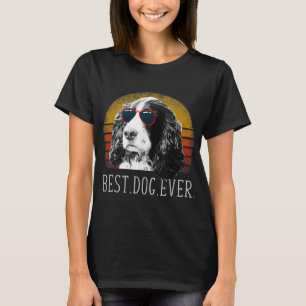 T-shirt Anglais Springer Spaniel Retro Meilleur Amoureux d