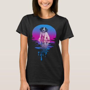 T-shirt Anglais Springer Spaniel Rétro Vintage Coucher de