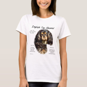 T-shirt Anglais Toy Spaniel (kingcharles) Histoire Design