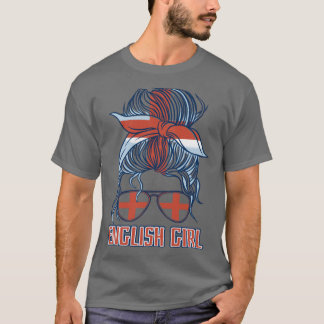 T-shirt Anglaise Anglaise filles Angleterre football Angle