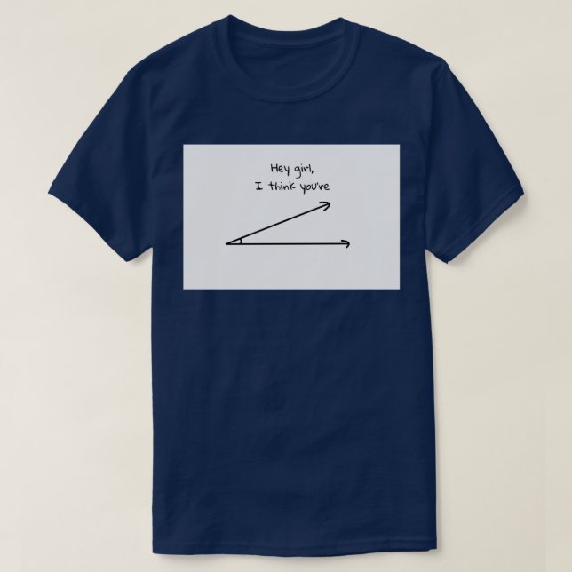T-shirt Angle aigu Math Joke STEM (Design devant)