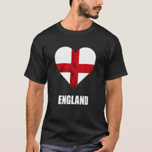 T-shirt Angleterre Coeur Anglais Racines Angleterre Drapea