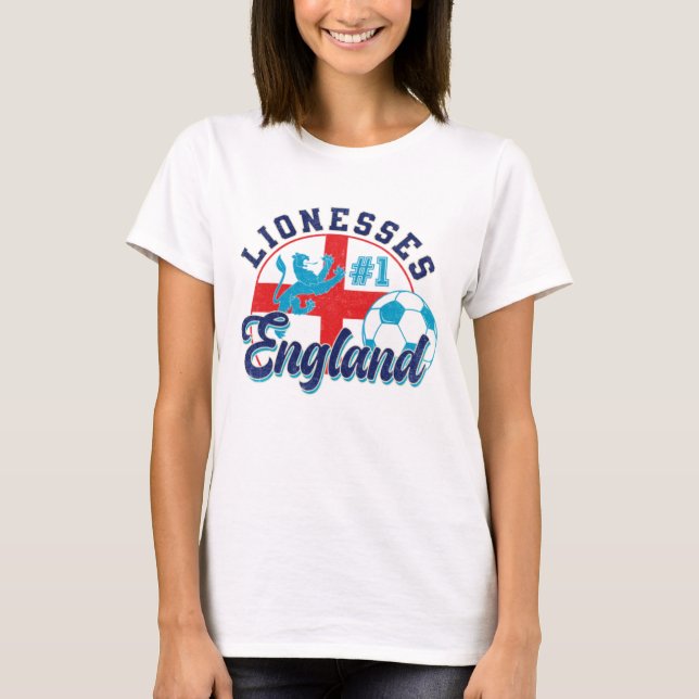 T-shirt Angleterre Des Lionesses De Football L'Ont Ramené  (Devant)
