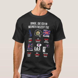 T-shirt Angleterre Dire : Temps Libre Angleterre Royaume-U