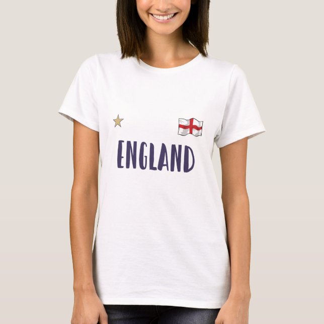 T-shirt Angleterre Fan Shirt Anglais Drapeau (Devant)