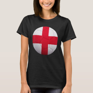 T-shirt Angleterre Football National Ball England Drapeau 