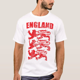 T-shirt Angleterre Red Lion Outfit Gift Soccer Joueur Jers