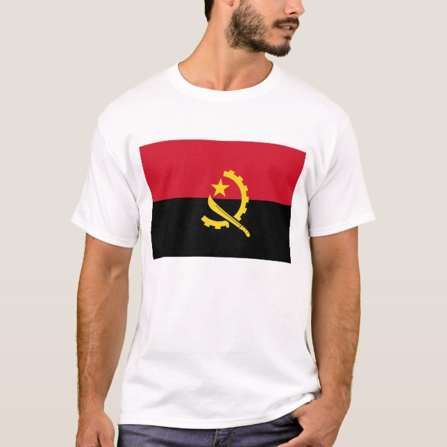 T-shirt Angola Flag T-Shirt, Patriotic T-Shirts, (Devant)