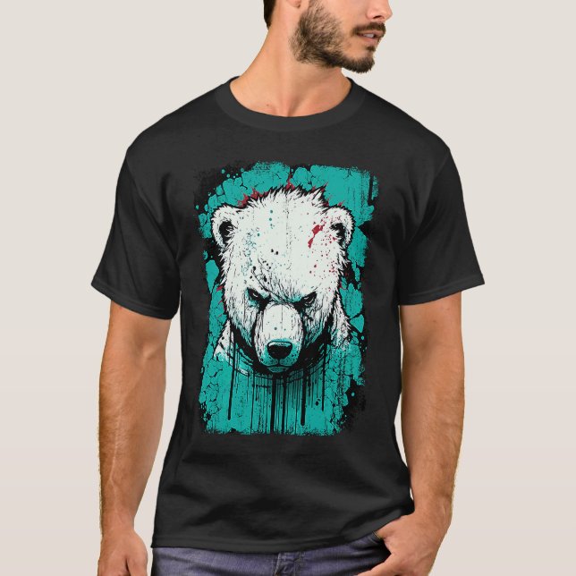 T-shirt Angry Polar Bear (Devant)
