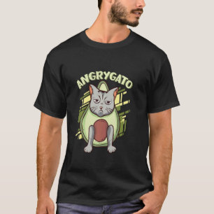 T-shirt Angrygato, Fête Mexicaine Chat Espagnol Enragé Avo