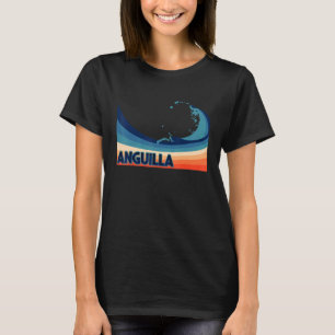 T-shirt Anguilla Caribbean Retro Surf Voile & Pêche V