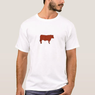 T-shirt Angus rouge Taureau