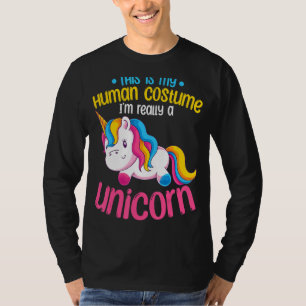 T-shirt Animal Costume Party Magique Créature Unicorn