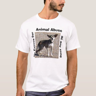 T-shirt animal d'abus