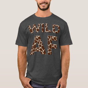 T-shirt Animal de fête à motif de girafe sauvage Af 2