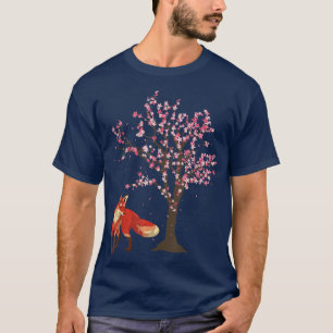 T-shirt Animal de forêt Sakura Cherry Blossom Nature Wildl