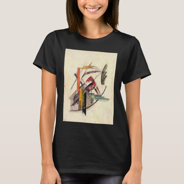 T-shirt Animal de Franz Marc, Art de l'expressionnisme Vin (Devant)