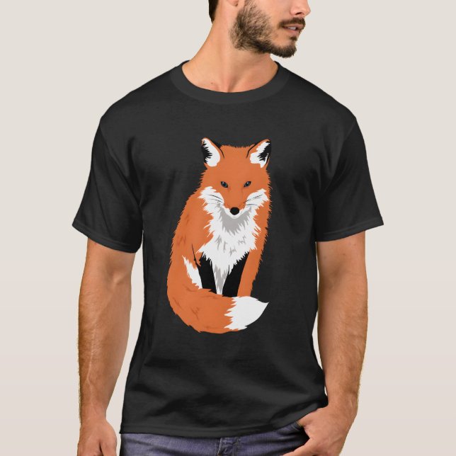 T-shirt Animal de la forêt de renard rouge (Devant)