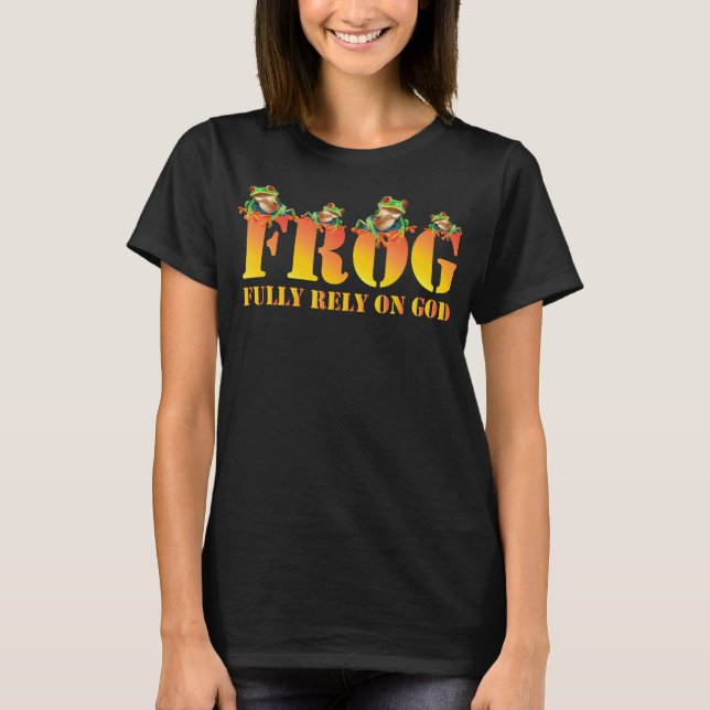T-shirt animal de la grenouille mignonne | Drôle i (Devant)