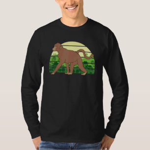 T-shirt Animal de la jungle rétro Chimpanzé singe