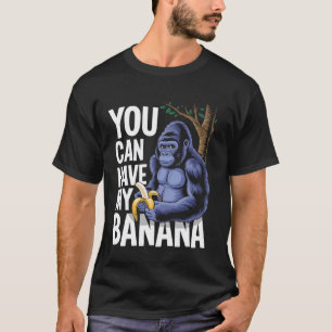 T-shirt Animal de mème drôle gorille humour noir adulte