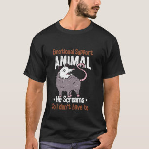 T-shirt Animal de soutien émotionnel Opossum Possum sauvag