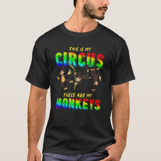 T-shirt Animal de zoo C'est mon cirque Voici mes singes