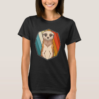 T-shirt Animal de zoo suricate  Afrique Safari Rétro Suric