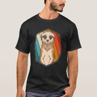 T-shirt Animal de zoo suricate  Afrique Safari Rétro Suric