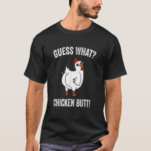 T-shirt Animal Devinez Quel Bouton De Poulet Mélange Boeuf