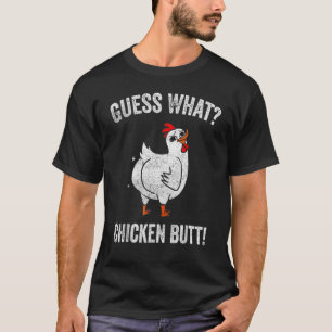 T-shirt Animal Devinez Quel Bouton De Poulet Mélange Boeuf