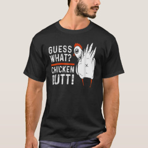 T-shirt Animal Devinez Quel Bouton De Poulet Mélange Boeuf