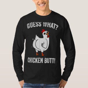 T-shirt Animal Devinez Quel Bouton De Poulet Mélange Boeuf